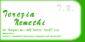 terezia nemethi business card